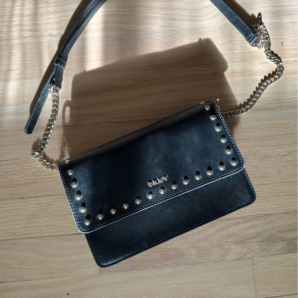 DKNY Studded Cross-body Purse